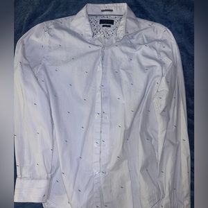 Denim & Flowers Button Down Dress Shirt